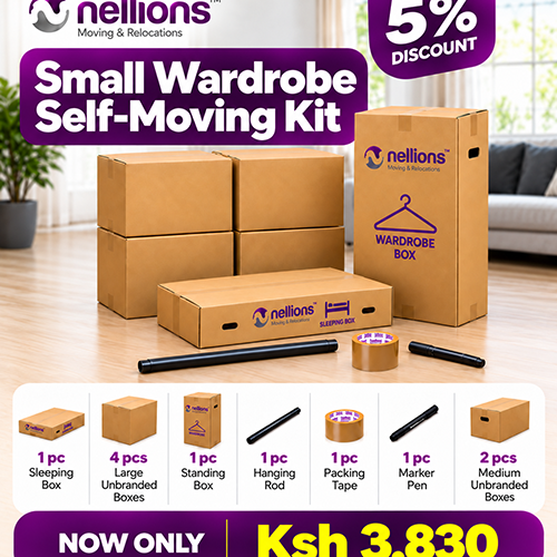 Small Wardrobe Self-Moving Kit