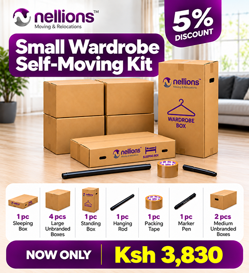 Small Wardrobe Self-Moving Kit